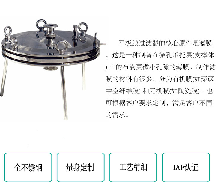 平板膜過濾器